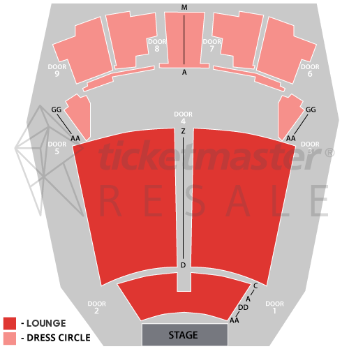 Crown Theatre Perth Lounge Seating Plan Elcho Table