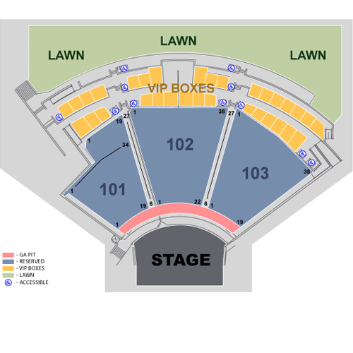 Charlotte Amphitheater Seating Chart