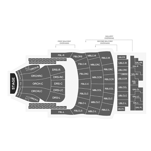 Auditorium Theatre - IL Seatmap