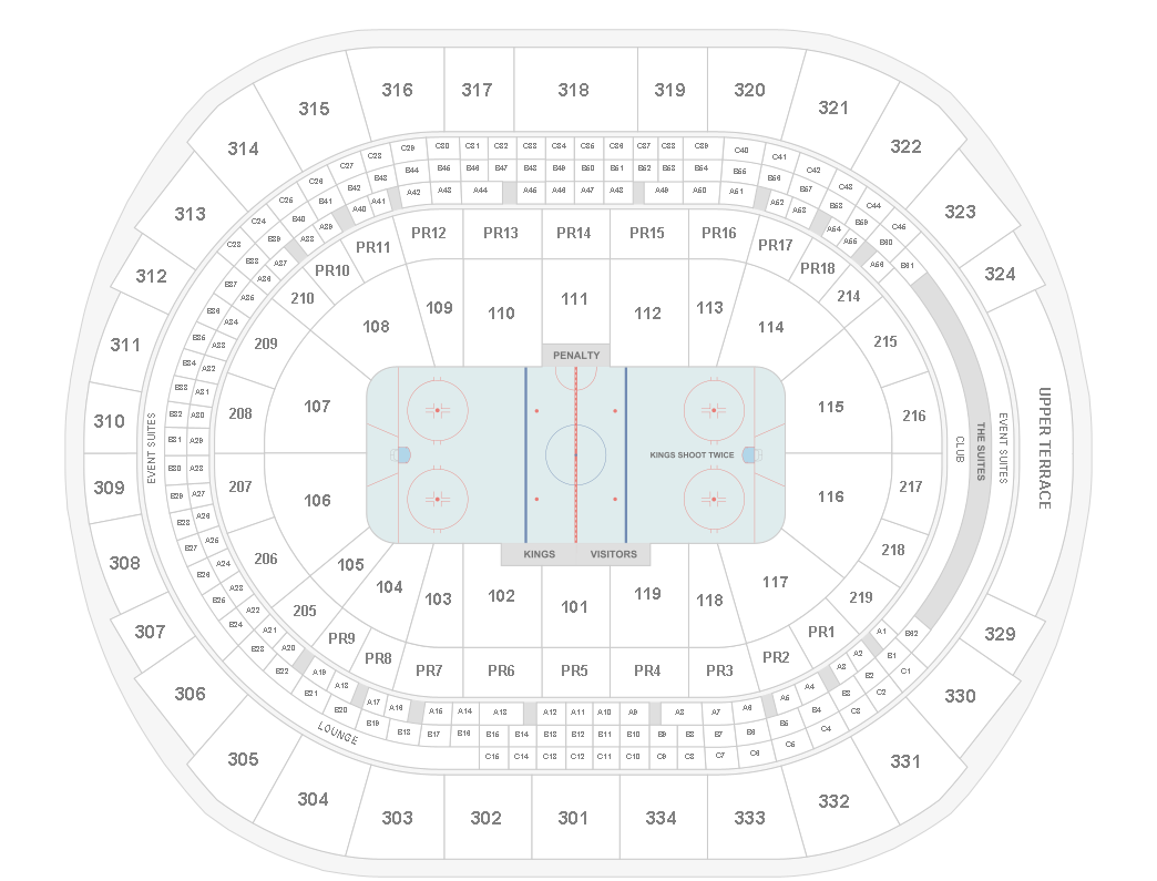 Seating plan for Crypto.com Arena