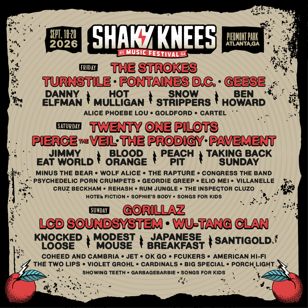 Seat map for Shaky Knees Music Festival