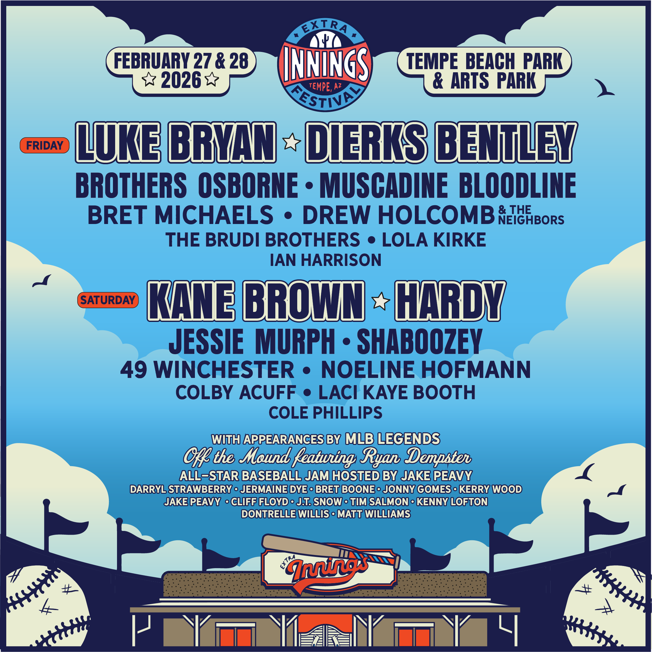 Seat Map for Extra Innings Festival