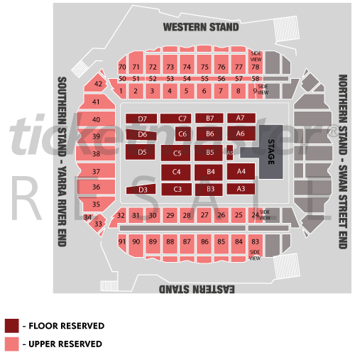 Aami Park Seating Chart
