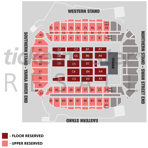 Aami Stadium Seating Chart