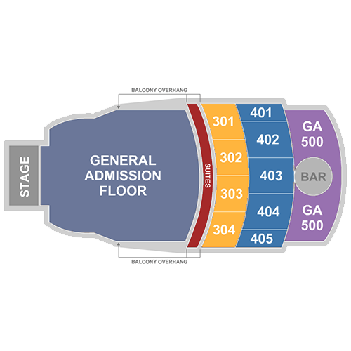 Arvest Bank Theatre at The Midland Seatmap