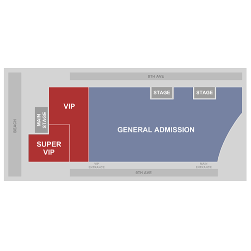 Myrtle Beach Boardwalk Seatmap