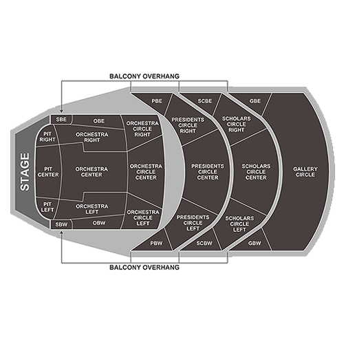 Northrop Auditorium Seatmap