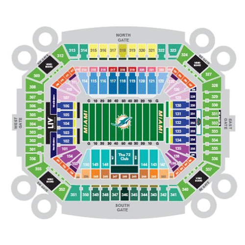 Hard Rock Stadium Miami Dolphins - Miami, FL  Tickets, 2023 Event  Schedule, Seating Chart