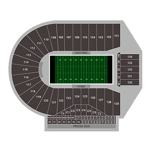 Purdue Boilermakers Football vs. Penn State Nittany Lions Football Seat Map