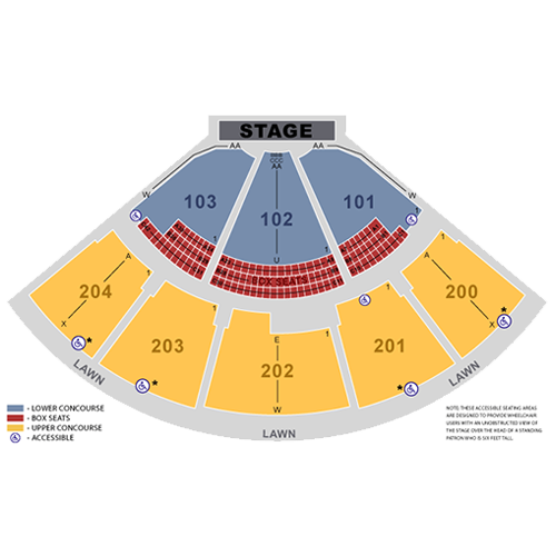 Seating Chart For Shoreline Amphitheatre Mountain View