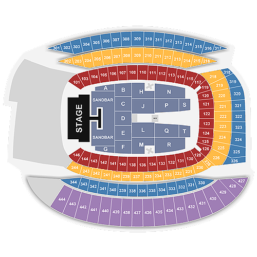Kenny Chesney Concert Seating Chart
