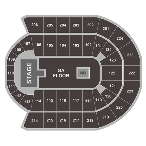 Spokane Arena Seating Map