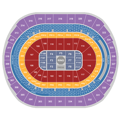 Seat map for UFC 331: Van vs Pantoja