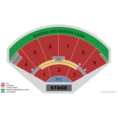 Keybank Pavilion Seating Chart Concert
