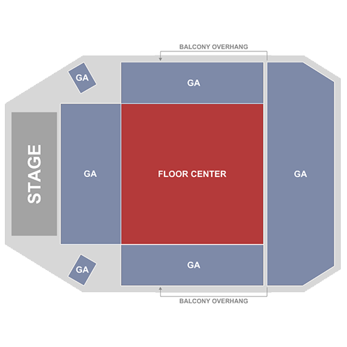 Seat map for Public Image Ltd.