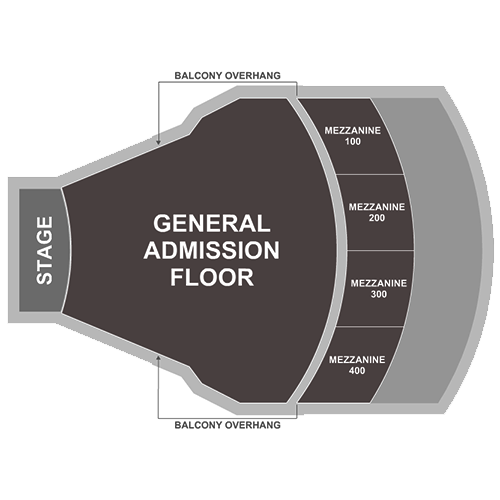Seat map for Shakey Graves w/ Wild Pink