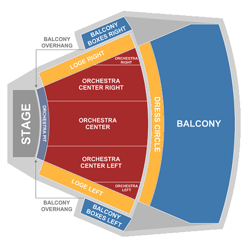 Proctors Theater Seating Chart