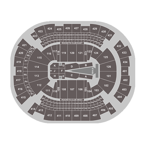 Share 124+ imagen toyota center seating chart with seat numbers In