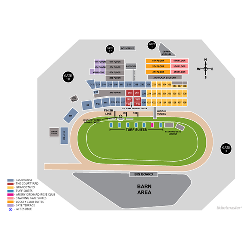 Churchill Downs Seating Chart Rows