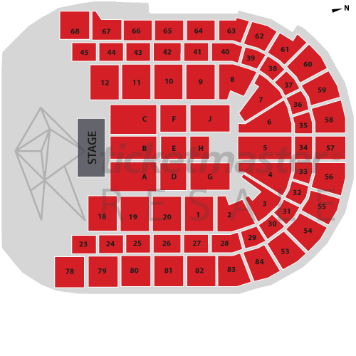 Seat Map Qudos Bank Arena