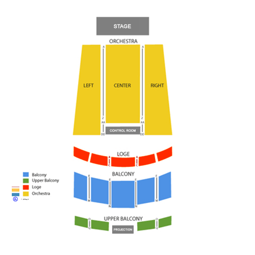 Red Bank Theater Seating Chart