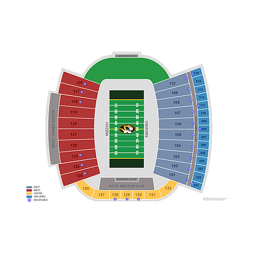 Faurot Field Seating Chart With Rows