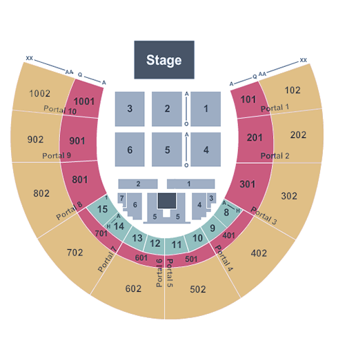 Forest Hills Tennis Stadium Concerts Seating Chart