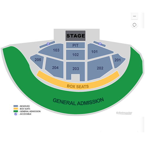 The Amphitheater Seating Chart