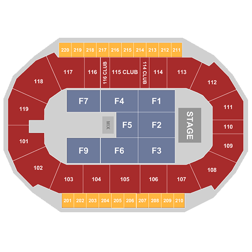 Showare Center Seating Map | Elcho Table