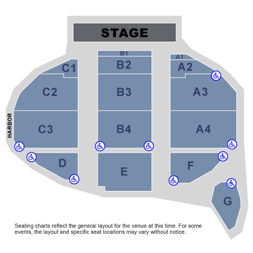 Humphreys Concerts By The Bay Detailed Seating Chart