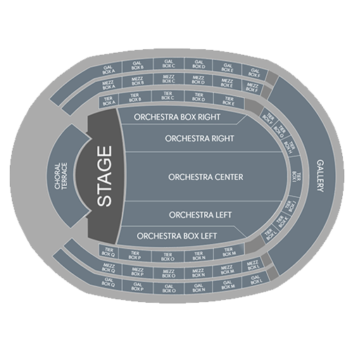 The Palladium at Center for the Performing Arts Seatmap