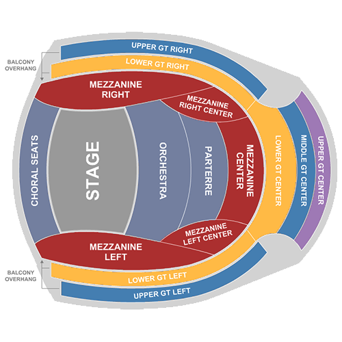 Helzberg Hall-Kauffman PAC Seatmap