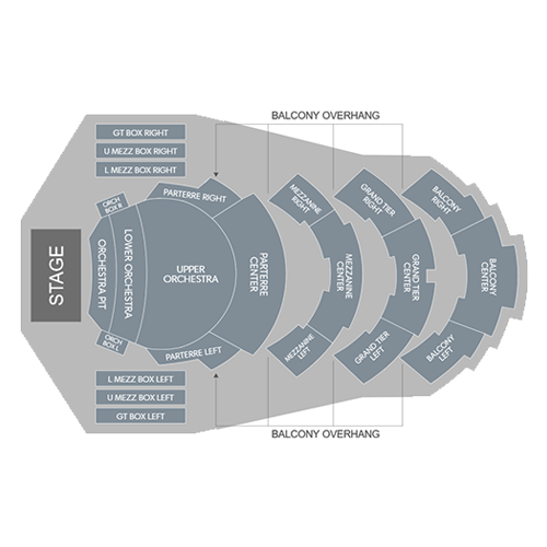 Kauffman Theatre Seating Chart