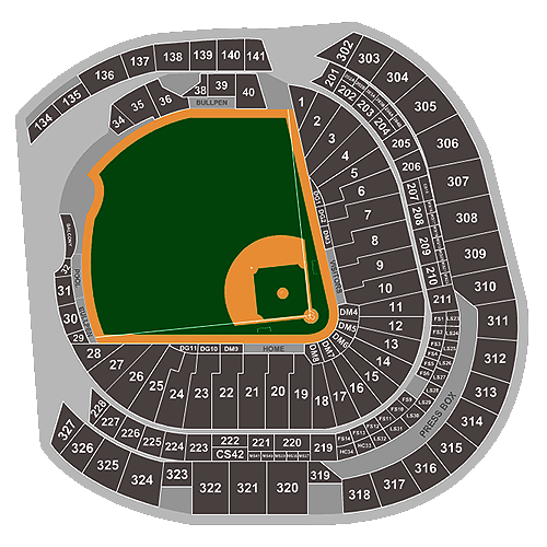 loanDepot park Seating Chart & Map