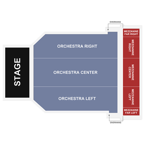 Arlington Theatre Seatmap