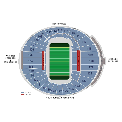 Liberty Bowl Seating Chart With Rows