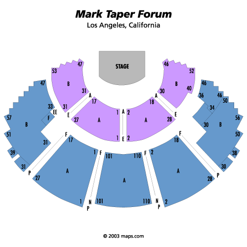 Mark Taper Seating Chart