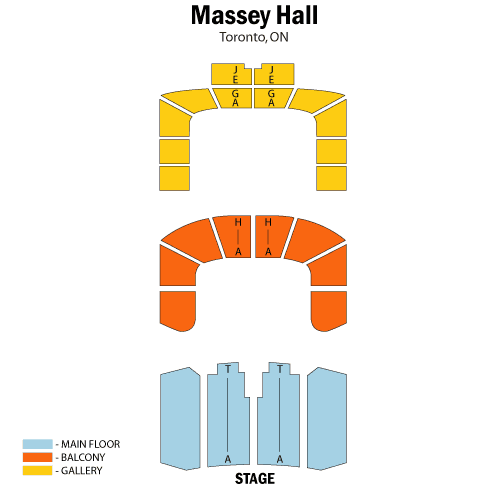 Massey Hall Seatmap