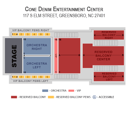 Cone Denim Entertainment Center Greensboro Nc Seating Chart