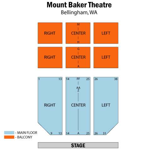 Mt Baker Theater Seating Chart