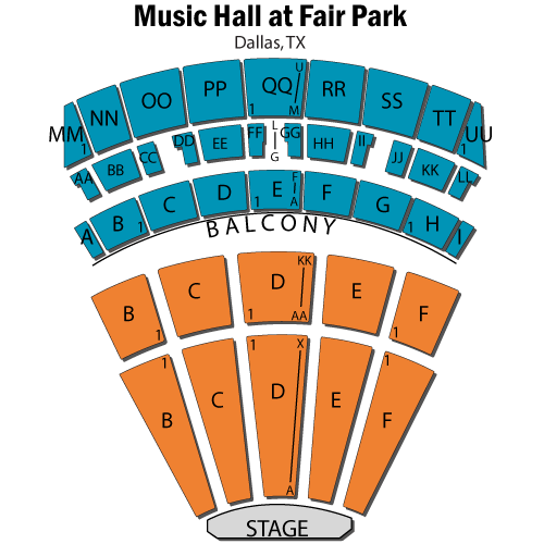 Music Hall At Fair Park Dallas Seating Chart
