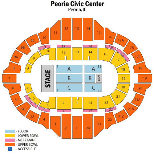 Civic Center Peoria Il Seating Chart