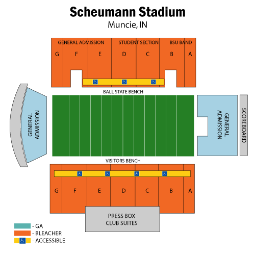 Ball State Football Stadium Seating Chart