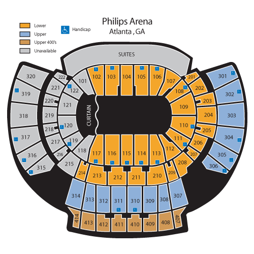 Philips Arena Seating Chart | Cabinets Matttroy