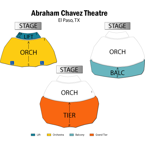 Chavez Theater El Paso Seating Chart
