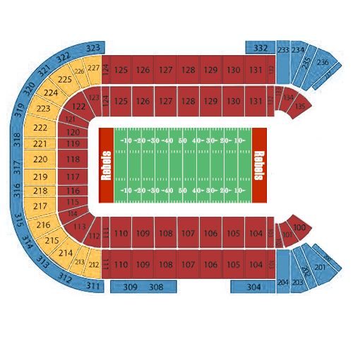 Boyd Stadium Seating Chart