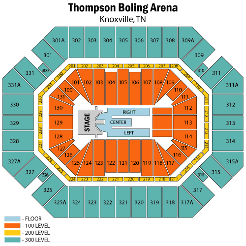 Thompson Boling Arena Seating Chart Bios Pics