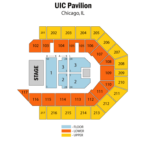 Uic Pavilion Seating Chart New Edition