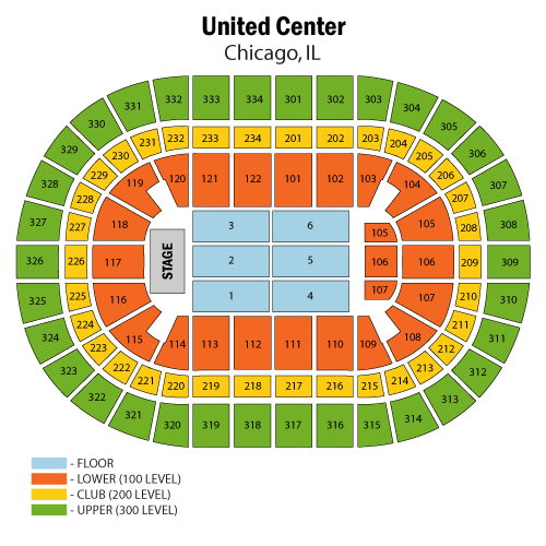 United Center Seat Map