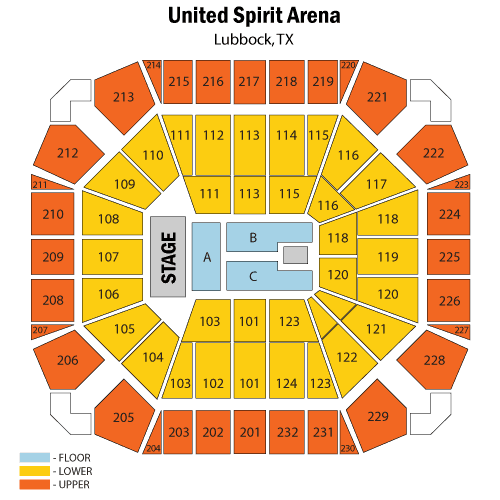 United Spirit Arena Seating Chart